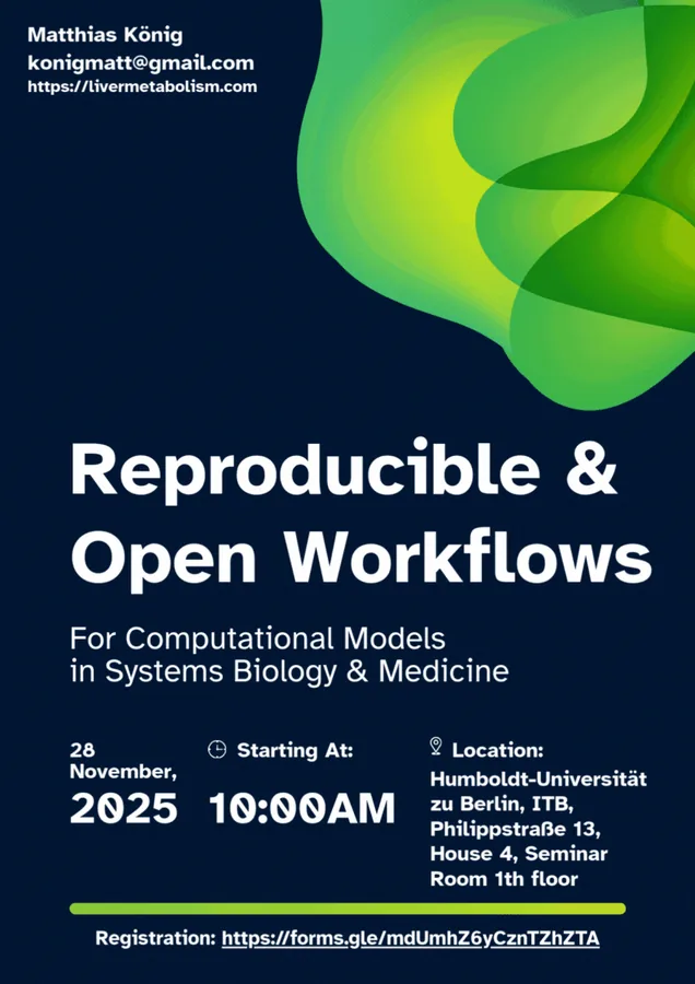 Workshop: Open Science & Reproducibility — For Computational Models in Systems Biology & Medicine