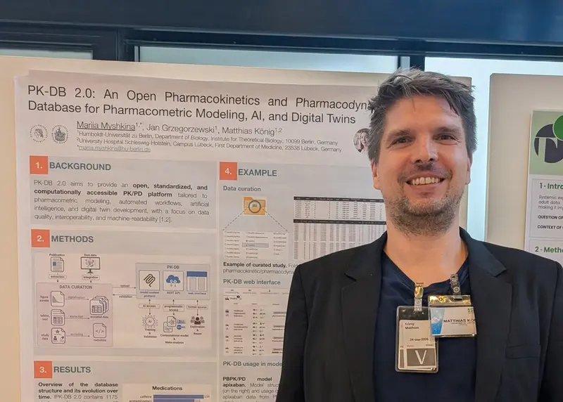 Poster bei der OSP Community Conference 2026: PK-DB 2.0 für pharmakometrische Modellierung, KI und digitale Zwillinge