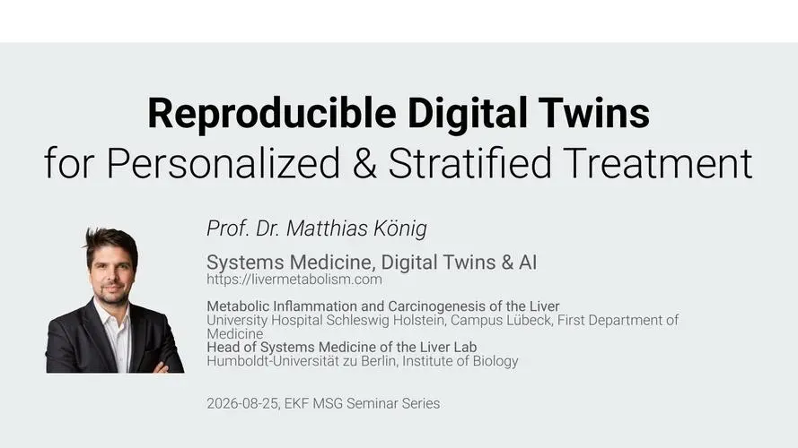 Reproducible Digital Twins for Personalized & Stratified Treatment